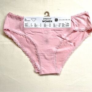 🌸 Pepco Women Pink Bikini Briefs - XL (2 Pack)